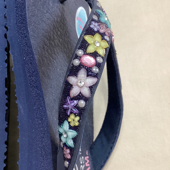NWT Skechers Cali Meditation Daisy Delight flip flops - Picture 8 of 13